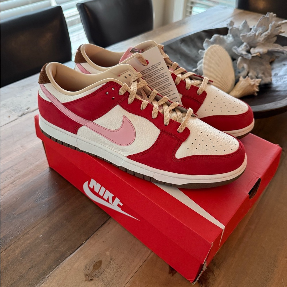Nike Dunk Low PRM Red And Pink Size 15.5 Women’s Brand New